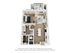 Elegant open floor plan featuring one bedroom with a modern kitchen, cozy living area, and a chic balcony view. Includes a stylish bathroom and integrated laundry space.
