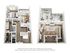 Elegant 3D floor plan showcasing a modern two-bedroom apartment with open-concept living area, spacious balcony, and stylish kitchen.