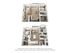 Elegant multi-level floor plan showcasing a spacious living area, stylish kitchen, three bedrooms with modern accents, and abundant natural light.
