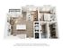 Modern 3D floor plan showcasing a luxurious 1-bedroom apartment with open-concept living and dining area, elegant kitchen, spacious bathroom, and walk-in closet, complete with a lovely balcony.