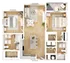 Inviting 3D floor plan showcasing two luxurious bedrooms, a modern kitchen with an island, open-concept living and dining area, and stylish bathrooms.