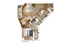 Modern 1-bedroom apartment floor plan with open-plan living area, sleek kitchen, and cozy balcony.