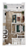 Modern floor plan showcasing 1 spacious bedroom, open living area, and a functional kitchen with a balcony view.