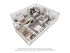 Sleek 3D floor plan showcasing a cozy 1-bedroom apartment with open-concept living and dining area, modern kitchen, stylish bathroom, and a charming balcony.