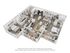 Modern 3D floor plan featuring a luxurious apartment with two spacious bedrooms, open-concept living and dining area, and a sleek kitchen, ideal for contemporary living.
