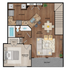 1x1 Floor Plan