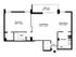 Corner Unit One Bedroom 2D