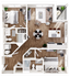 signature student living two bedroom large apartment