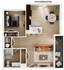 1 Bed - 1 Bath D