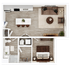 Lusso One Bedroom N1B