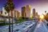 Freeway In LA At Sunset
