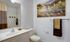 Interior view of a Pembroke apartment bathroom.