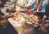 people dining out
