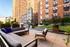 Lounge seating on courtyard terrace
