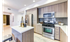 Kitchen and kitchen island