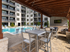 Covered Media area Poolside