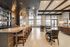 Clubhouse - long extended island and two coffee tables