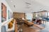 Clubhouse with soft seating and light installation