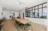 Conference Room with long table and floral center piece