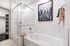 Standing shower and soaking garden tub