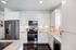 Kitchen with stainless steel appliances