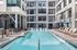 Pool with tanning shelf