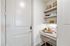 Built in desk with shelving