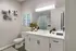 bathroom with single vanity