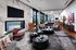 Spacious well lit lounge with large open area and ample seating