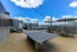 Rooftop seating a ping pong area