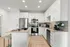 Close up of kitchen with island