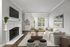 Living room with fireplace