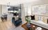 model living and kitchen