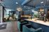 Leasing lobby with seating and painted wall mural at Beckon