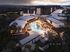 Aerial view of Sonora community and pool at sunset at Sonora in Austin, TX