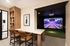 Indoor golf simulator at Odell Apartments