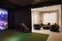 Indoor golf simulator at Odell Apartments in North Austin