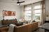 Modern living room inside an Odell apartment home