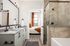 Modern bathroom with designer finishes at Odell Apartments