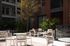 Outdoor courtyard at Odell Apartments in North Austin