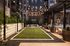 Landscaped resident courtyard at Odell Apartments