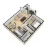 1 Bedroom 1 Bath - No Washer/Dryer