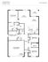CALI 4/2 floor plan in black and white
