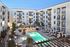Aerial View of Apartments and Pool Area