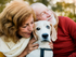 Couple with dog