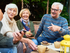 People relaxing and talking