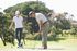 Men playing Golf