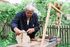 Man carving wood