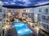 pool area at night