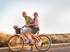 Couple biking